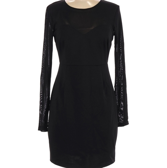 Lulus black dress ,mesh to front and back LBD - Picture 1 of 7